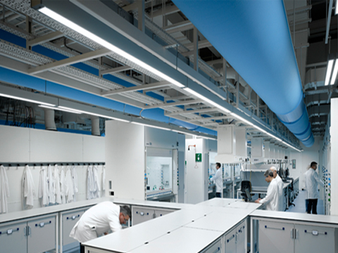 Sistema de conductos textiles hvac personalizado para la industria de nuevas energías